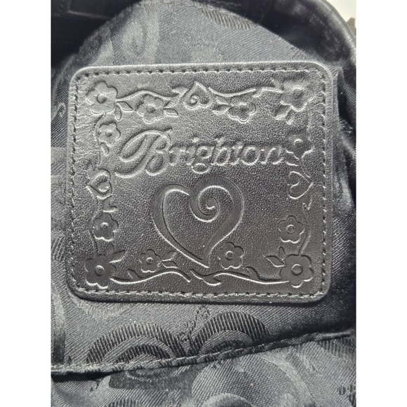 Brighton Straw Purse Leather Detail‎ Shoulder Strap Silver Hardware - Picture 5 of 6